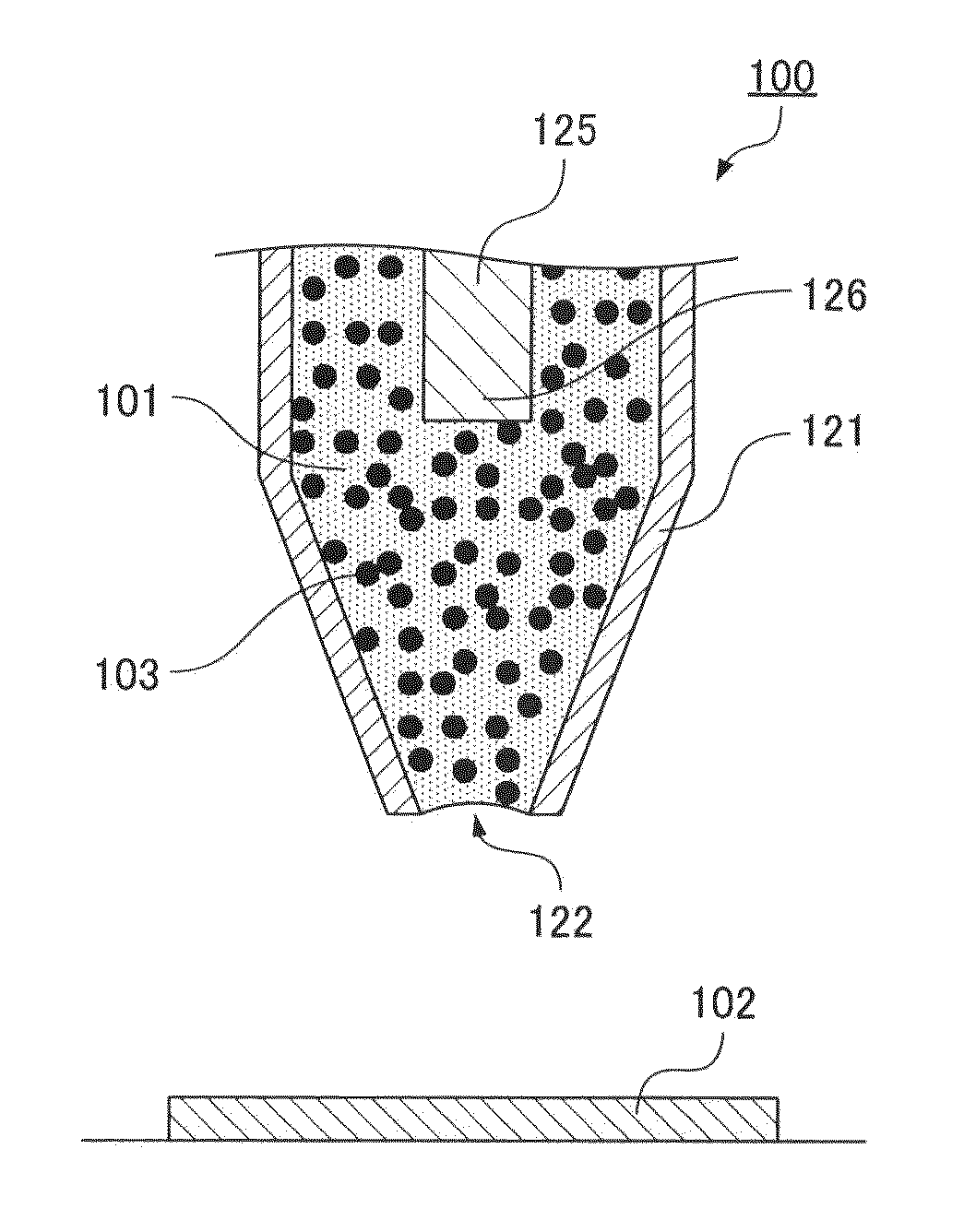 Paste dispenser for applying paste containing fillers using nozzle with pin and application method using the same