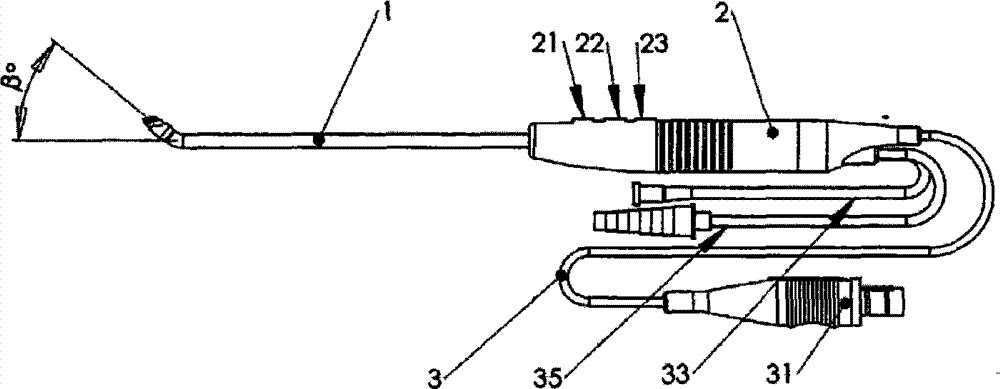 Medical bipolar surgical electrode and manufacturing method thereof