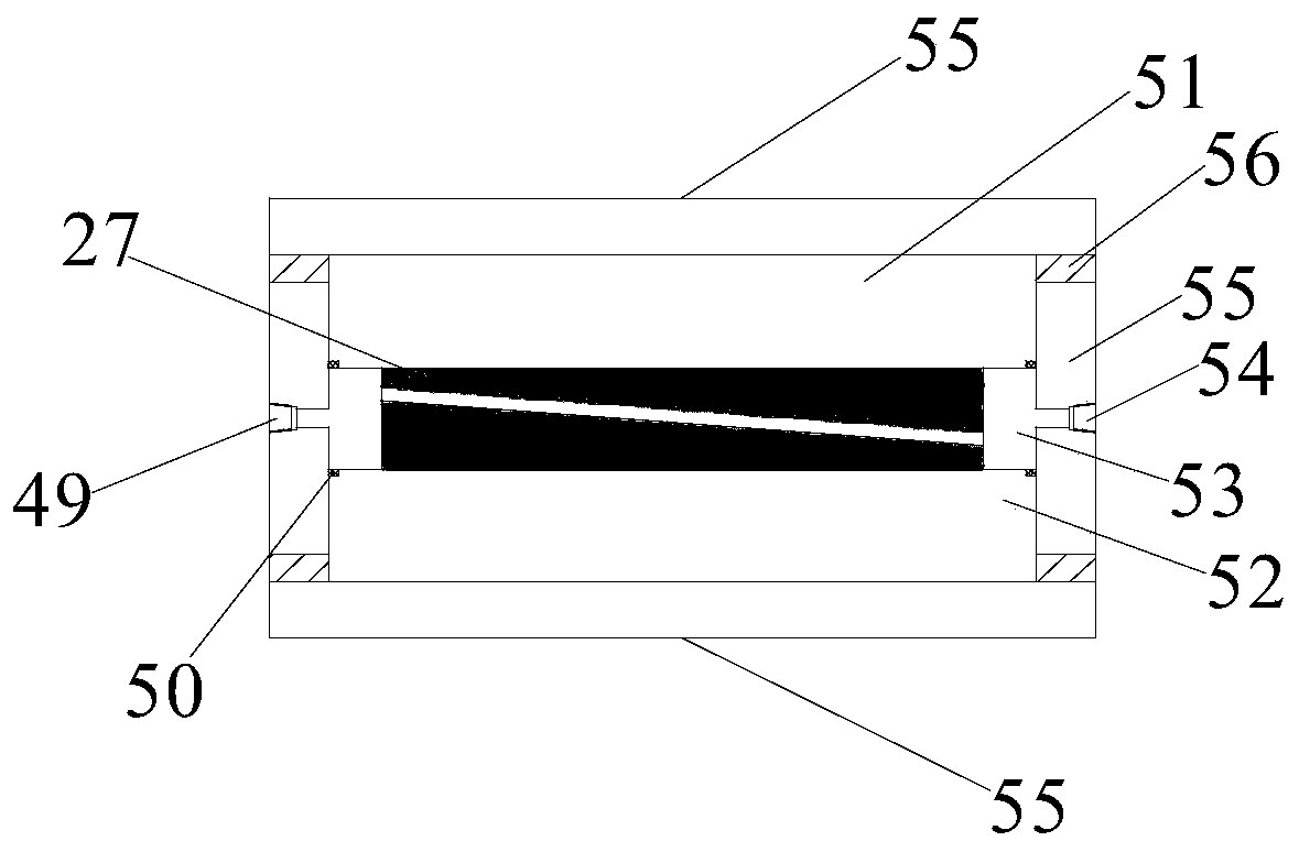 Dynamic sand-carrying fracture expansion test device for low-permeability reservoirs