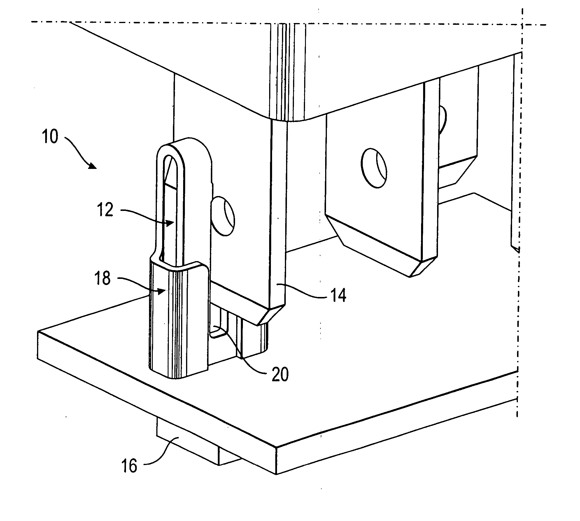 Electrical connector with a bifurcated contact