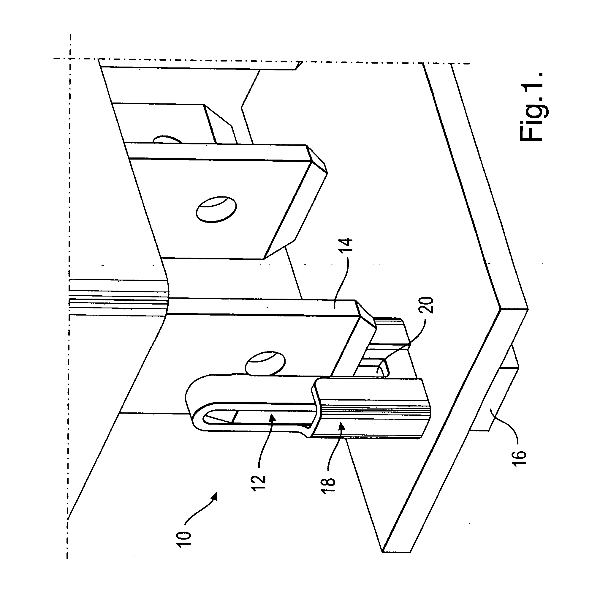 Electrical connector with a bifurcated contact