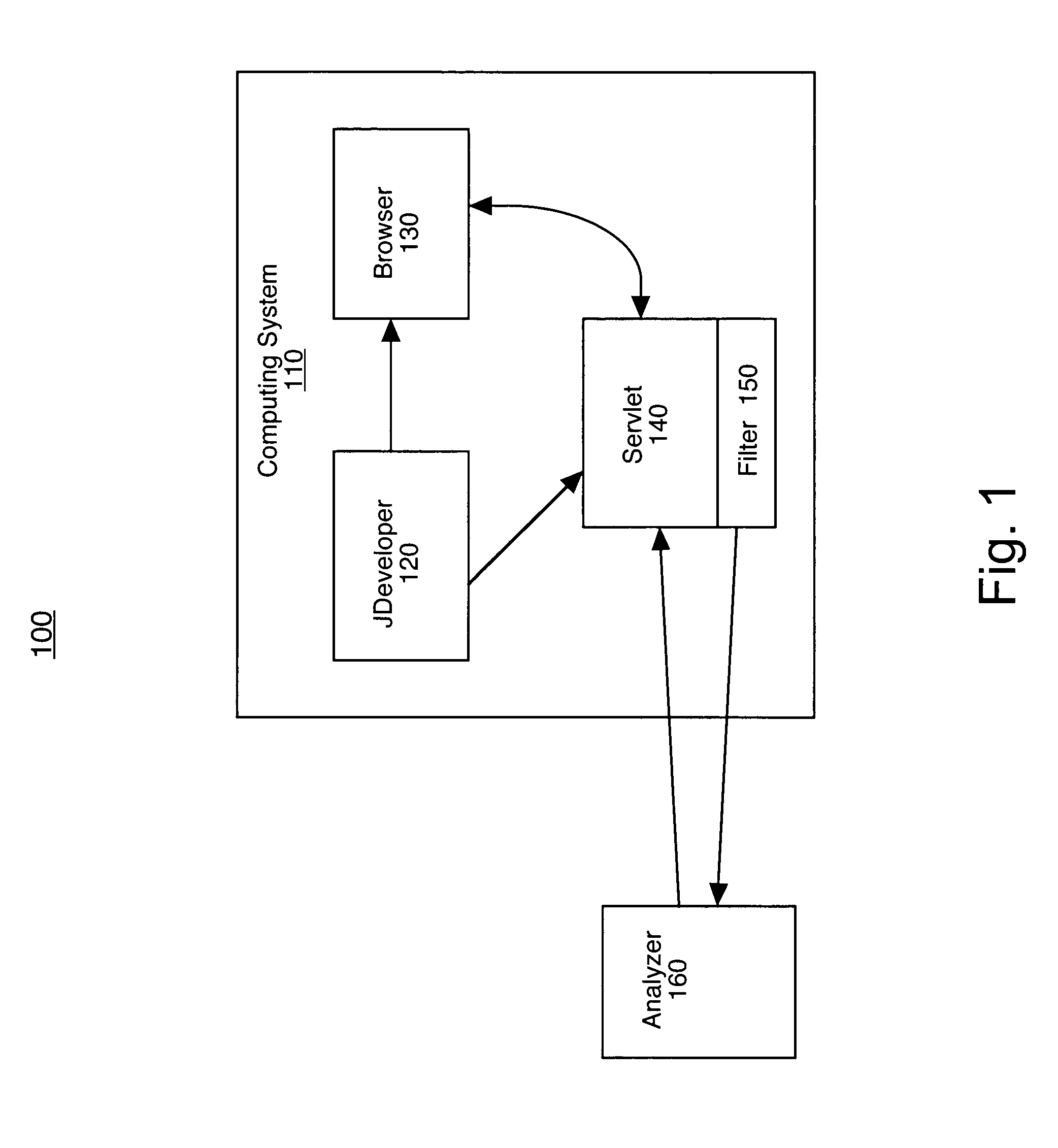 System and method for analyzing content on a web page using an embedded filter