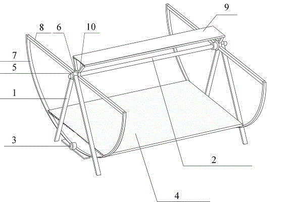 Fresnel medium-high temperature solar heat collecting device