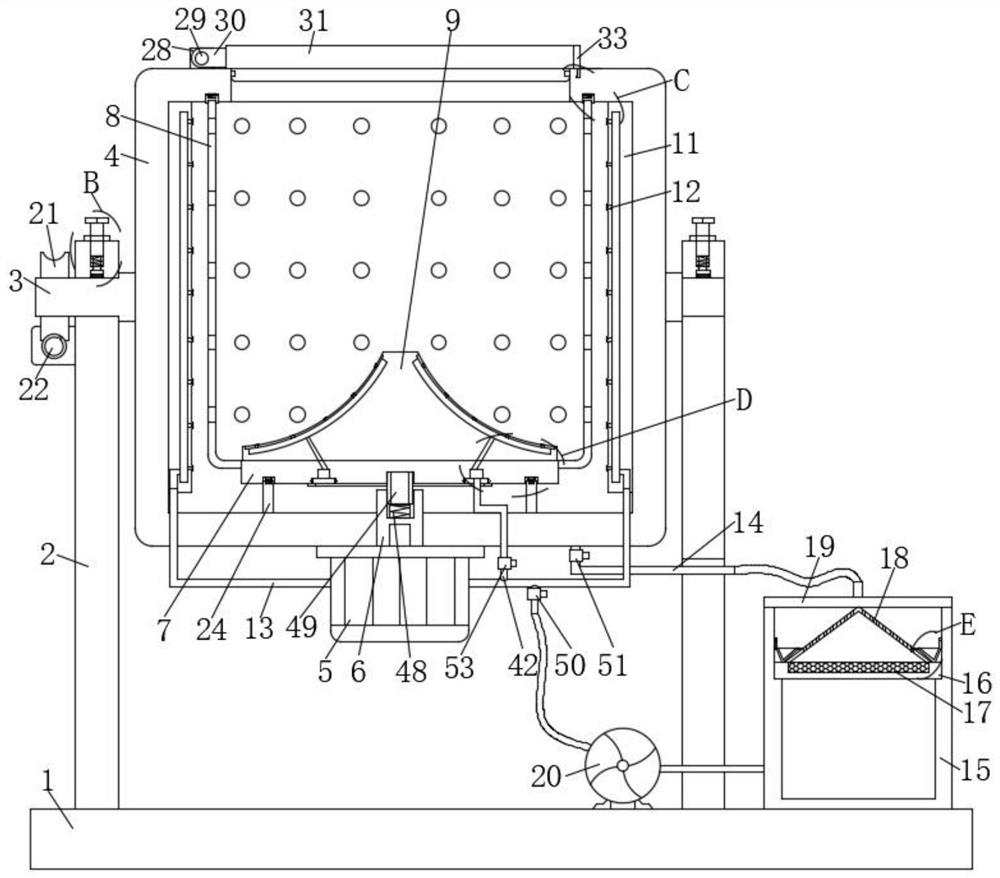 Printing and dyeing equipment with wastewater separation function