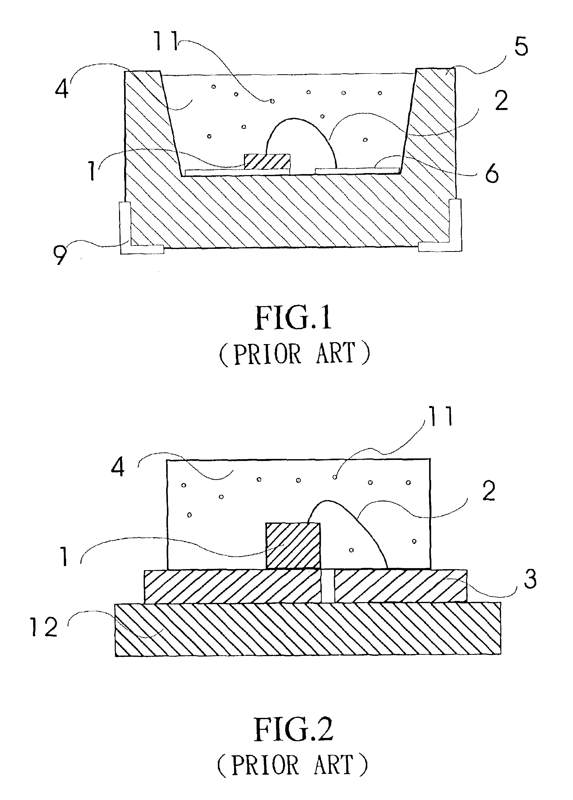 Package structure of a composite LED