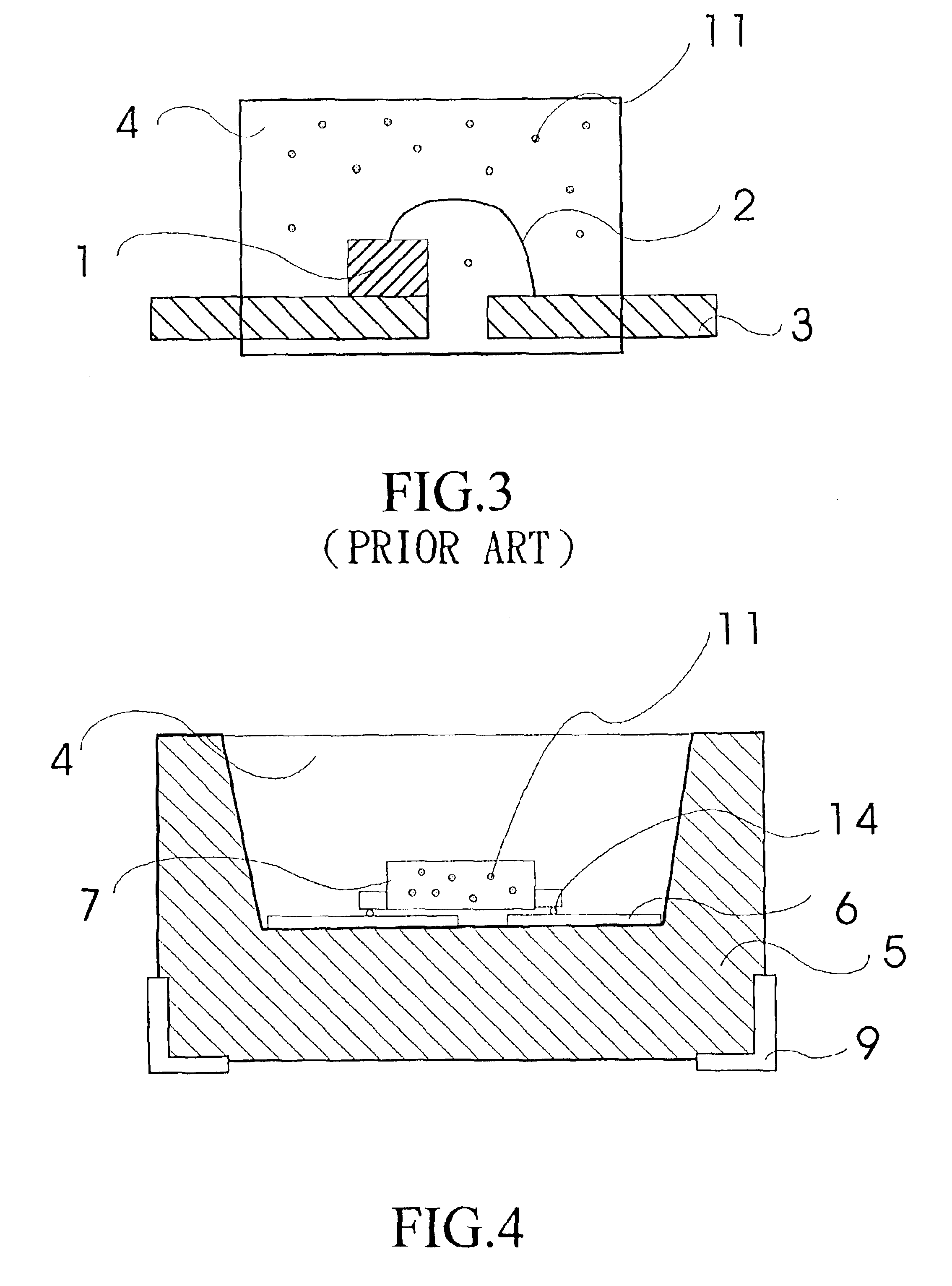 Package structure of a composite LED
