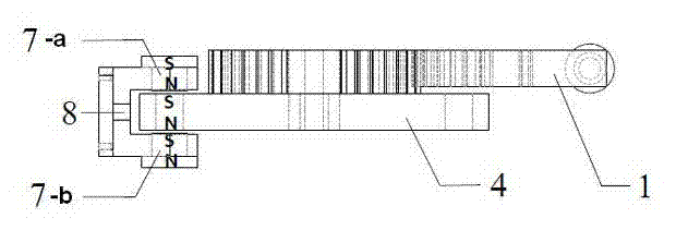 Magnetic vibration damping and positioning incomplete gear