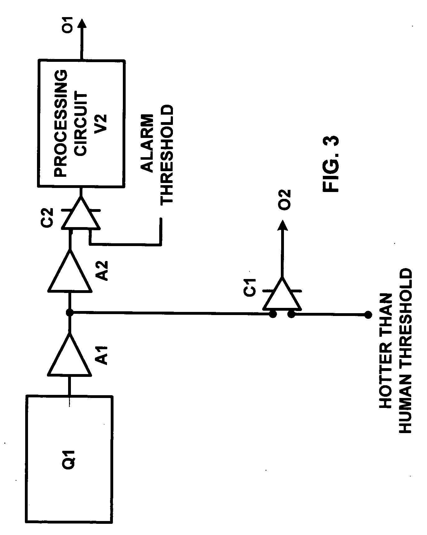 Method and apparatus for large signal detection passive infrared sensor applications