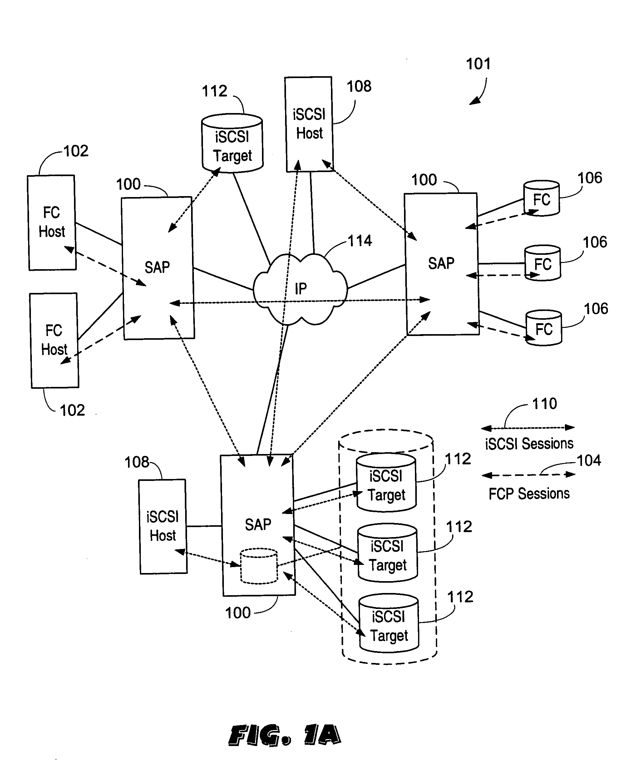 Apparatus and method for data virtualization in a storage processing device
