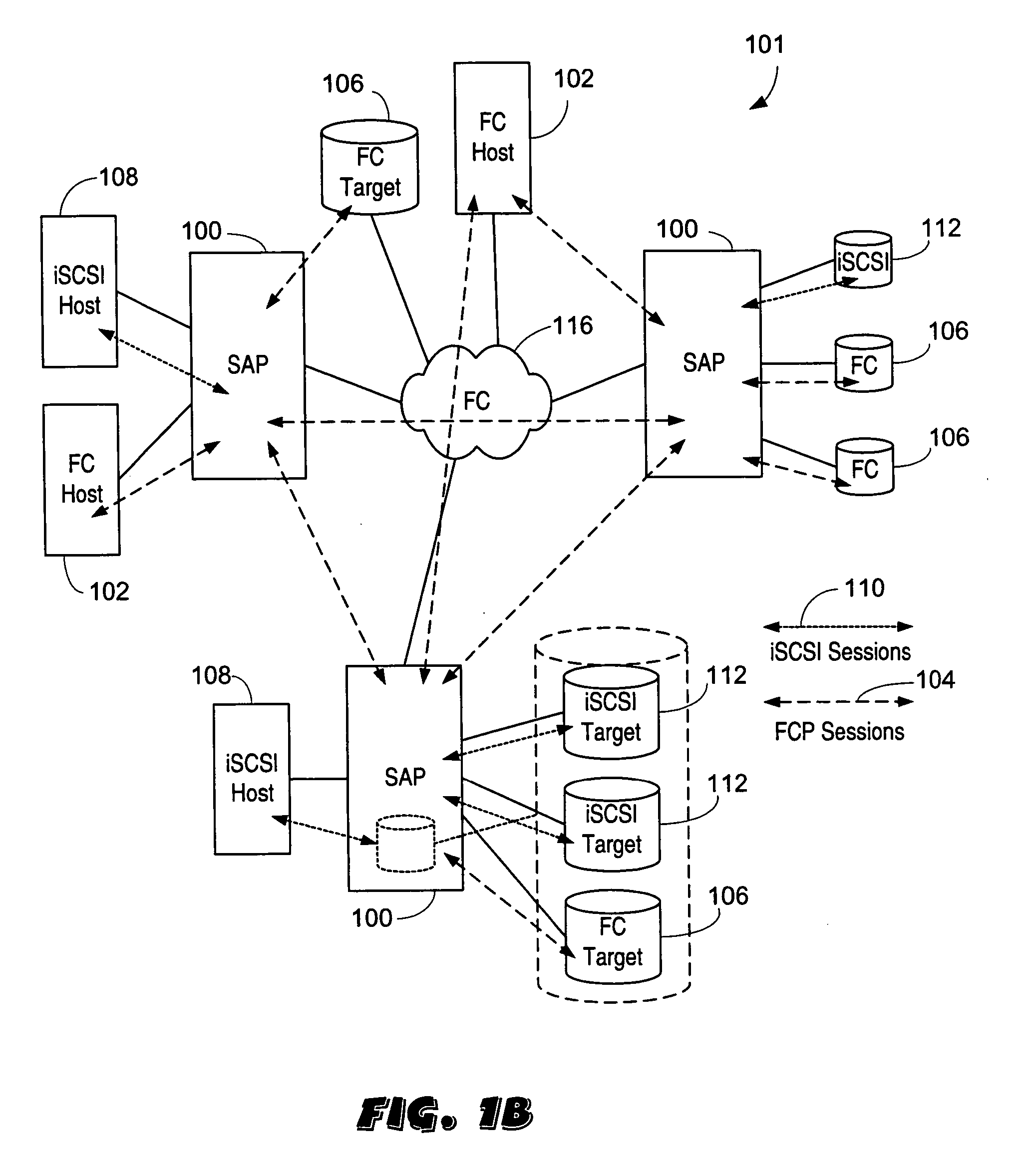 Apparatus and method for data virtualization in a storage processing device