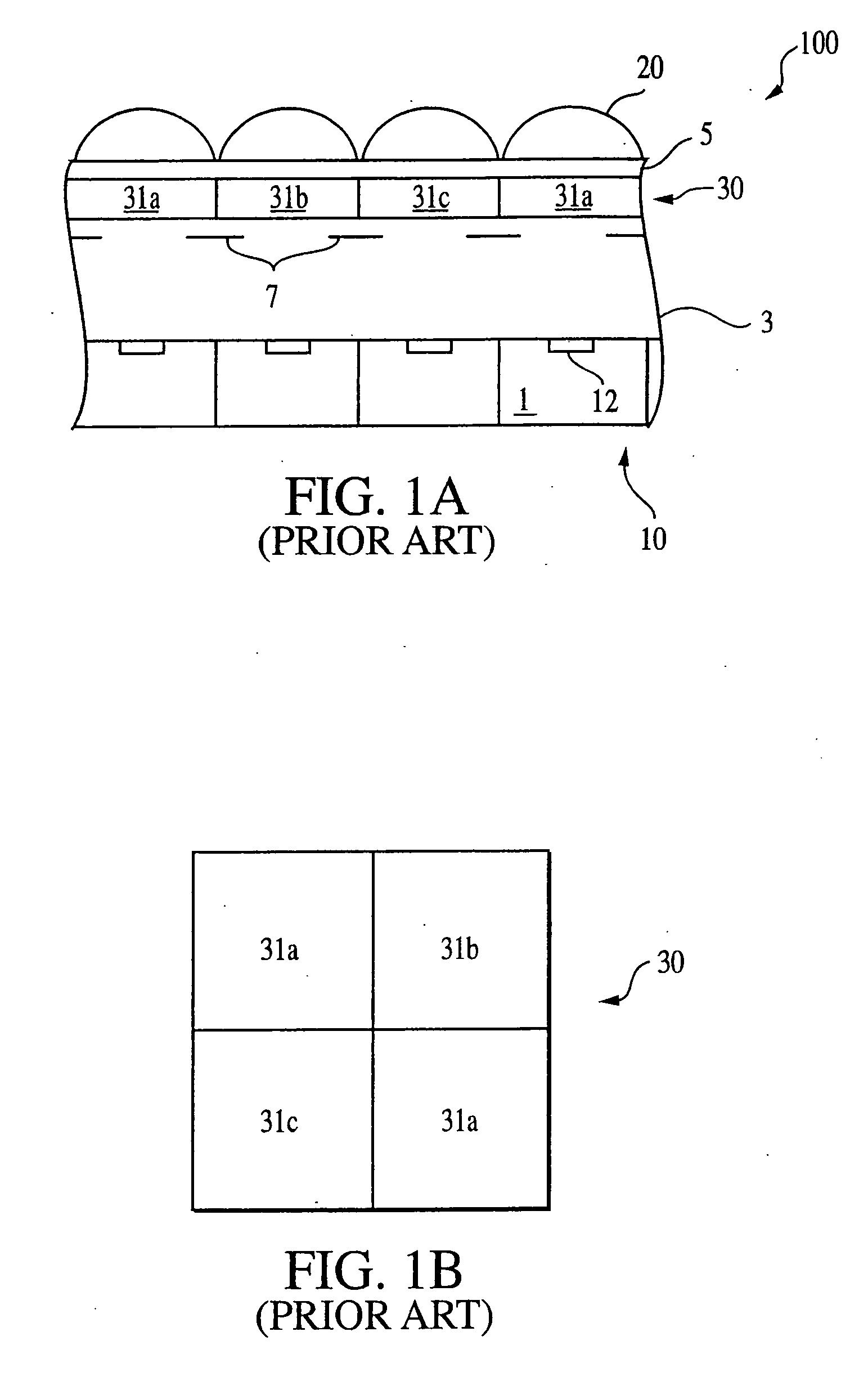 Photonic crystal-based filter for use in an image sensor