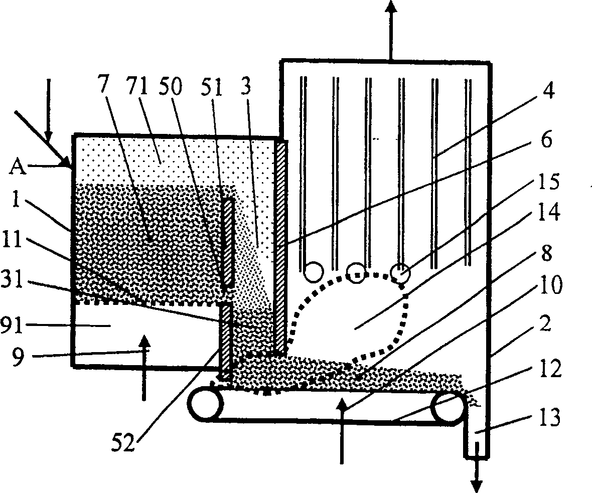 Combustion method for coal-burning boiler and combustion apparatus