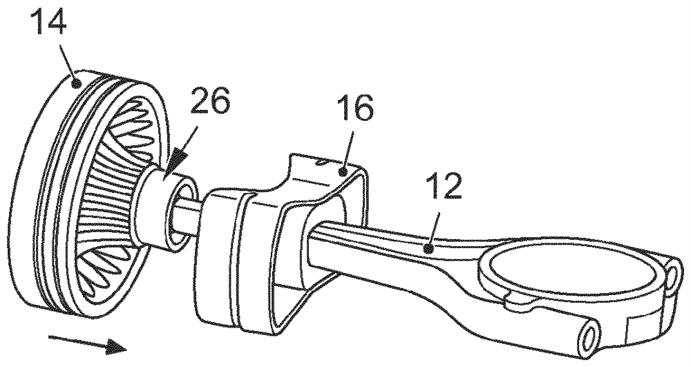 Combination of piston and connecting rod