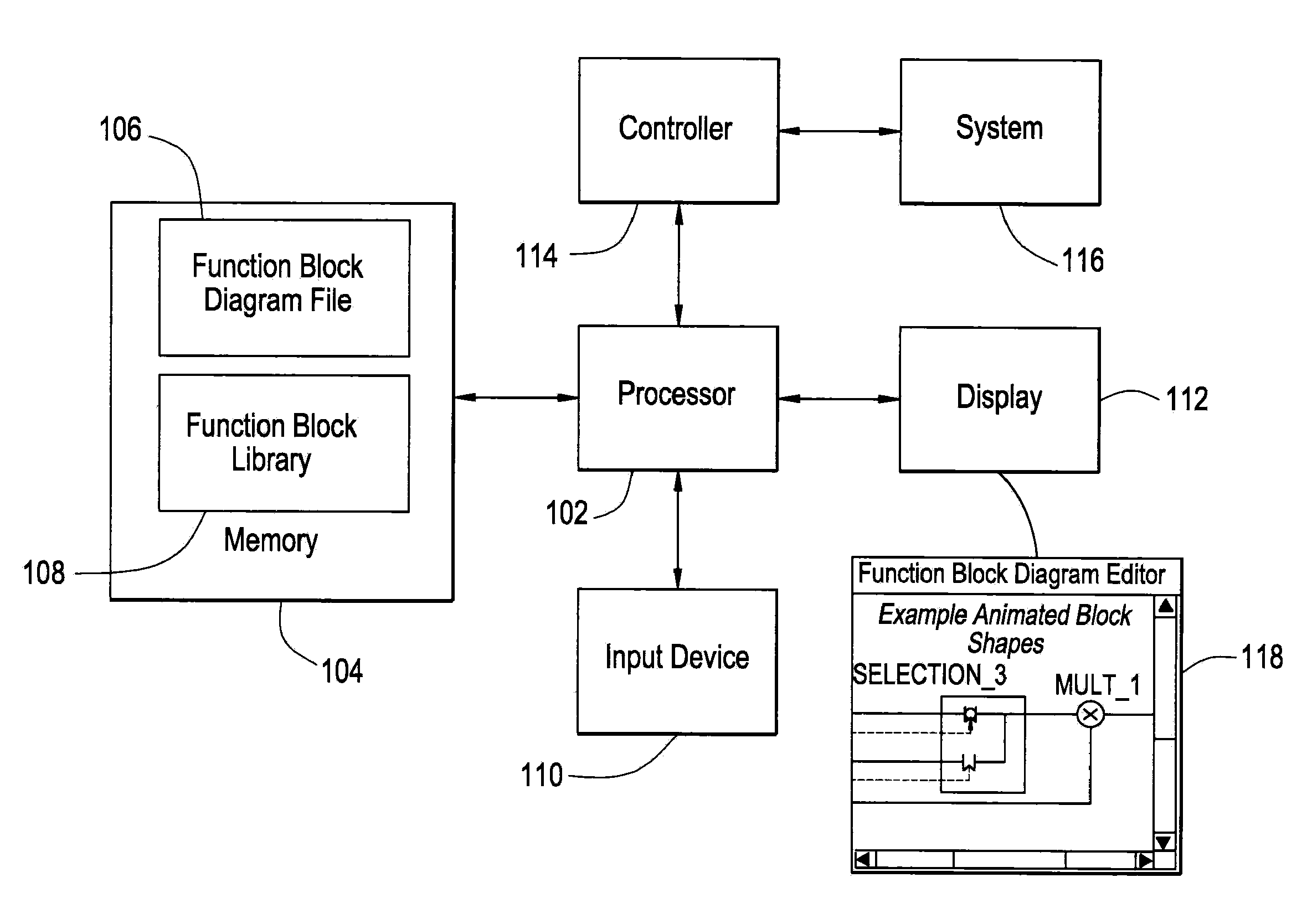 Systems and methods involving graphically displaying control systems