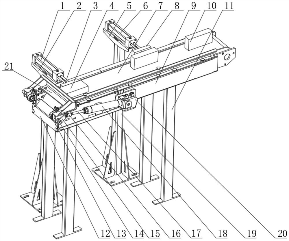 Automatic blocky workpiece conveying mechanism