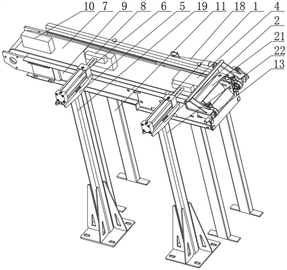 Automatic blocky workpiece conveying mechanism