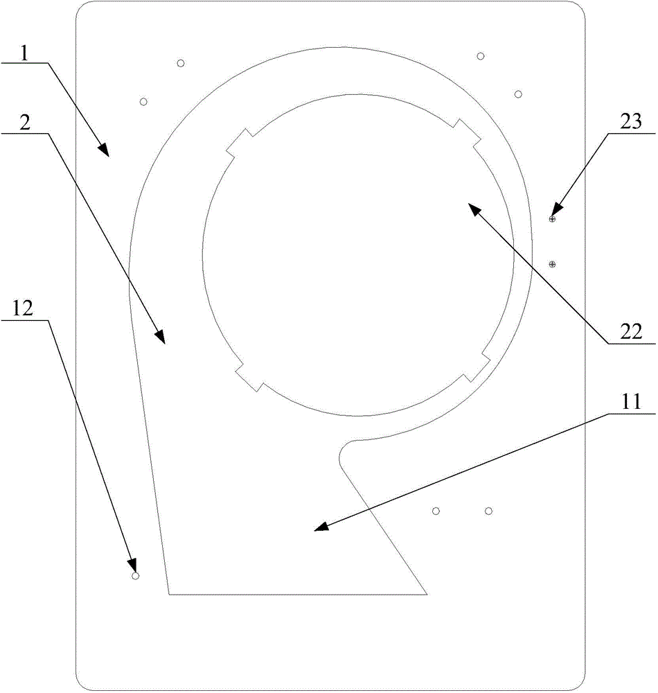 Air-conditioning spiral case examination tool