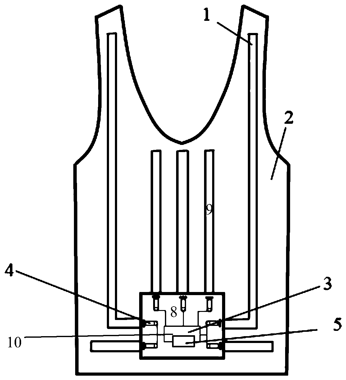Air-cooled cooling vest with one-way wet permeability - Eureka