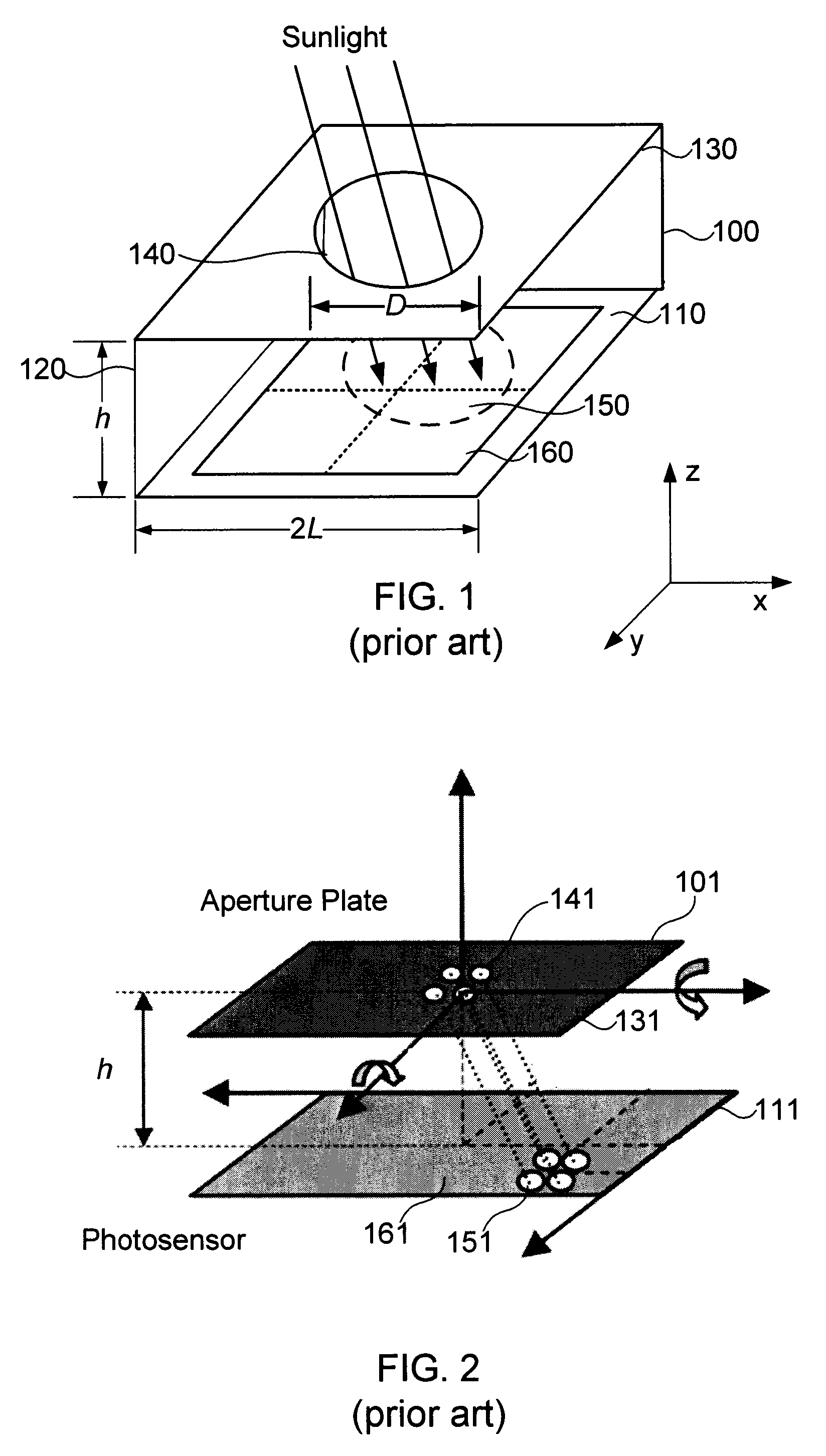 Monolithic sun sensors assemblies thereof