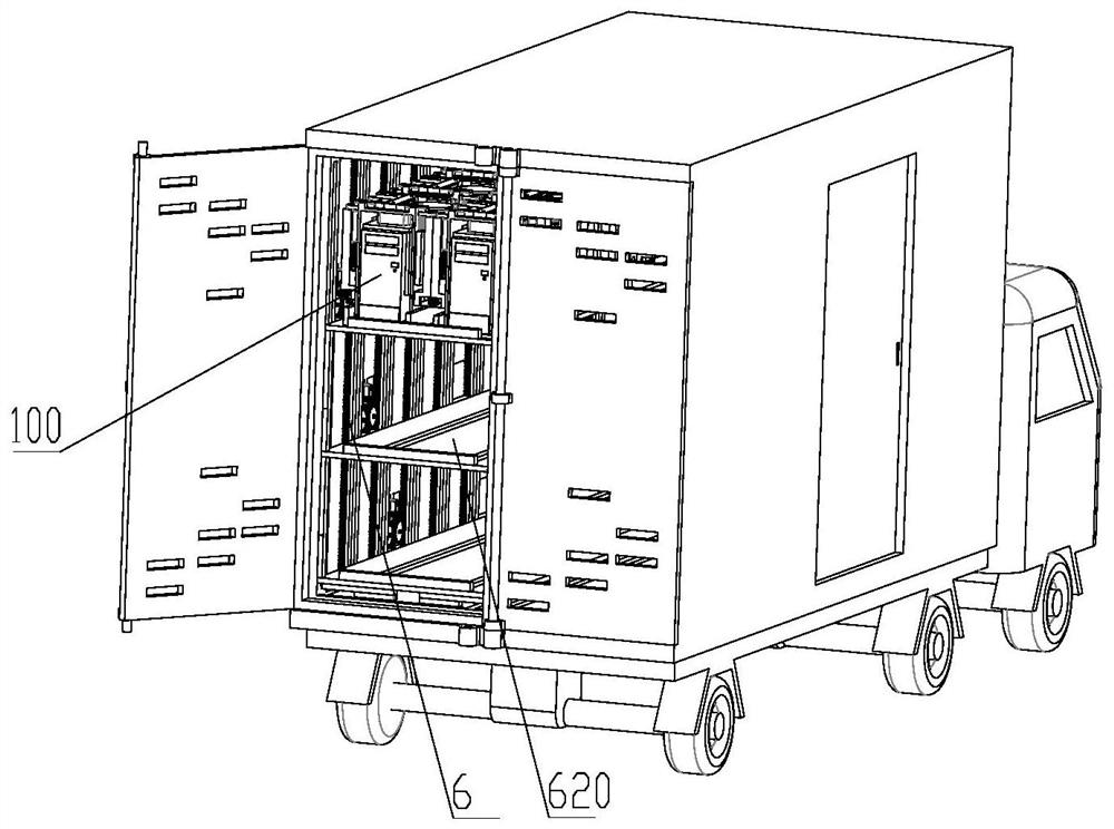 A bulk computer logistics transportation device