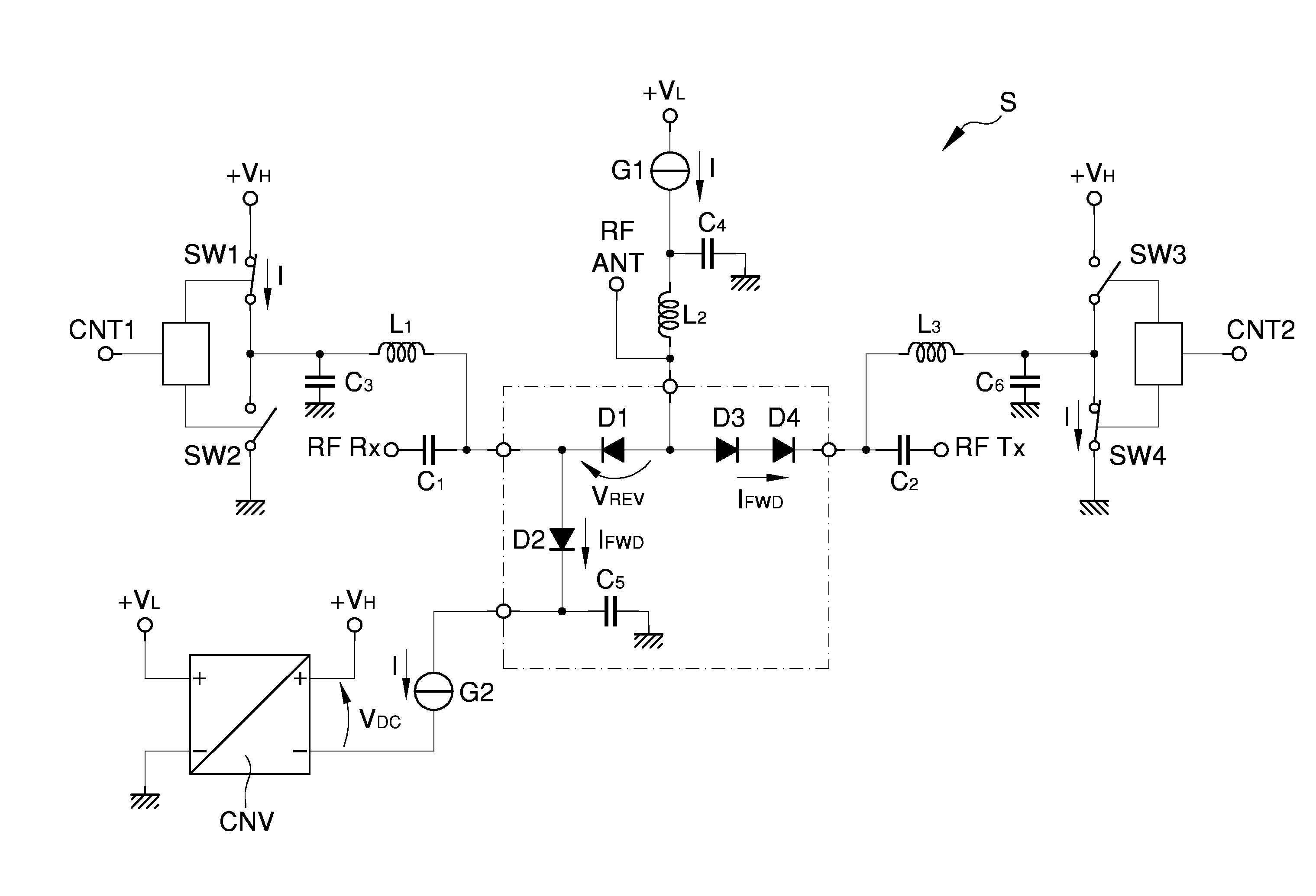 Radio frequency switching system