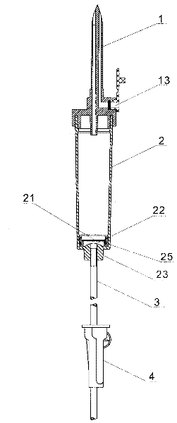 Safety infusion set on basis of bubble point pressure principle