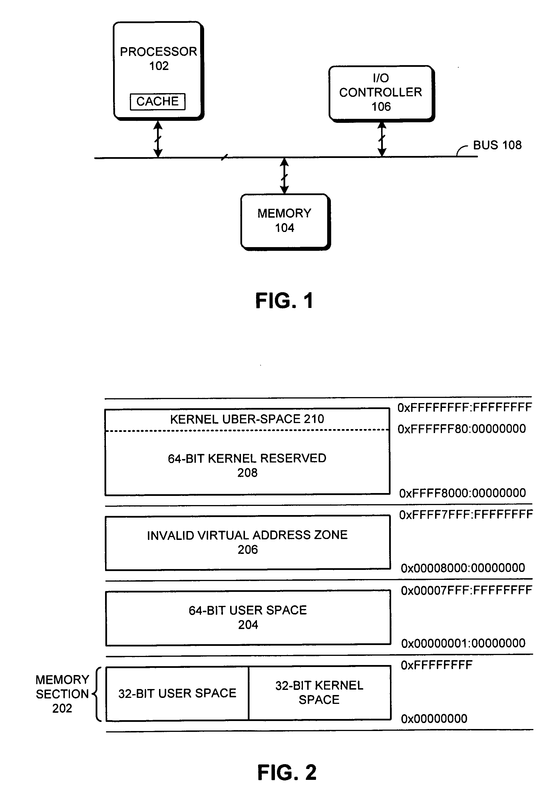 Method and apparatus for using a 32-bit operating system kernel to support 64-bit applications