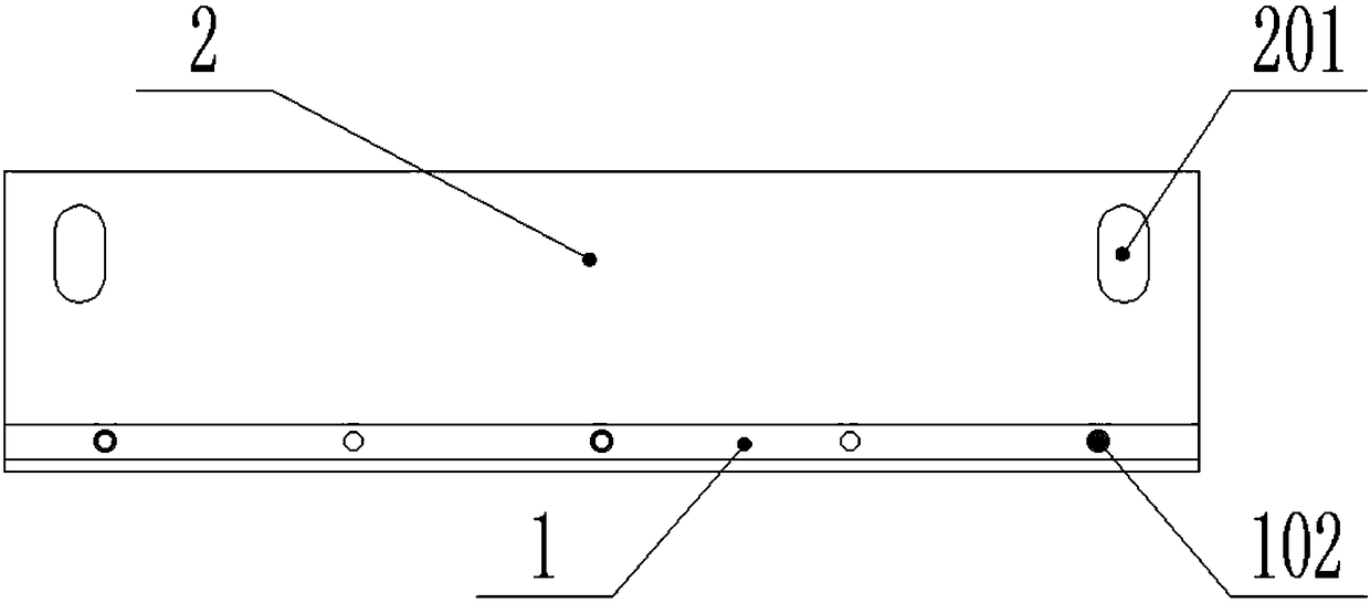 Adjustable type longitudinal beam balance shaft set hole drilling template