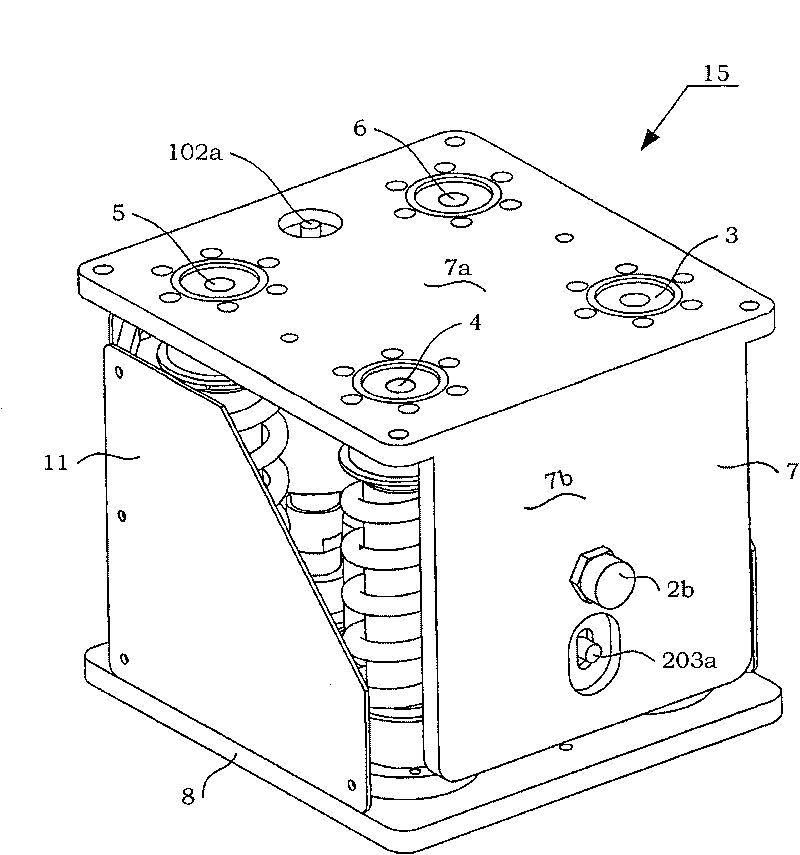 Modularized 6 freedom degree active vibration isolation platform