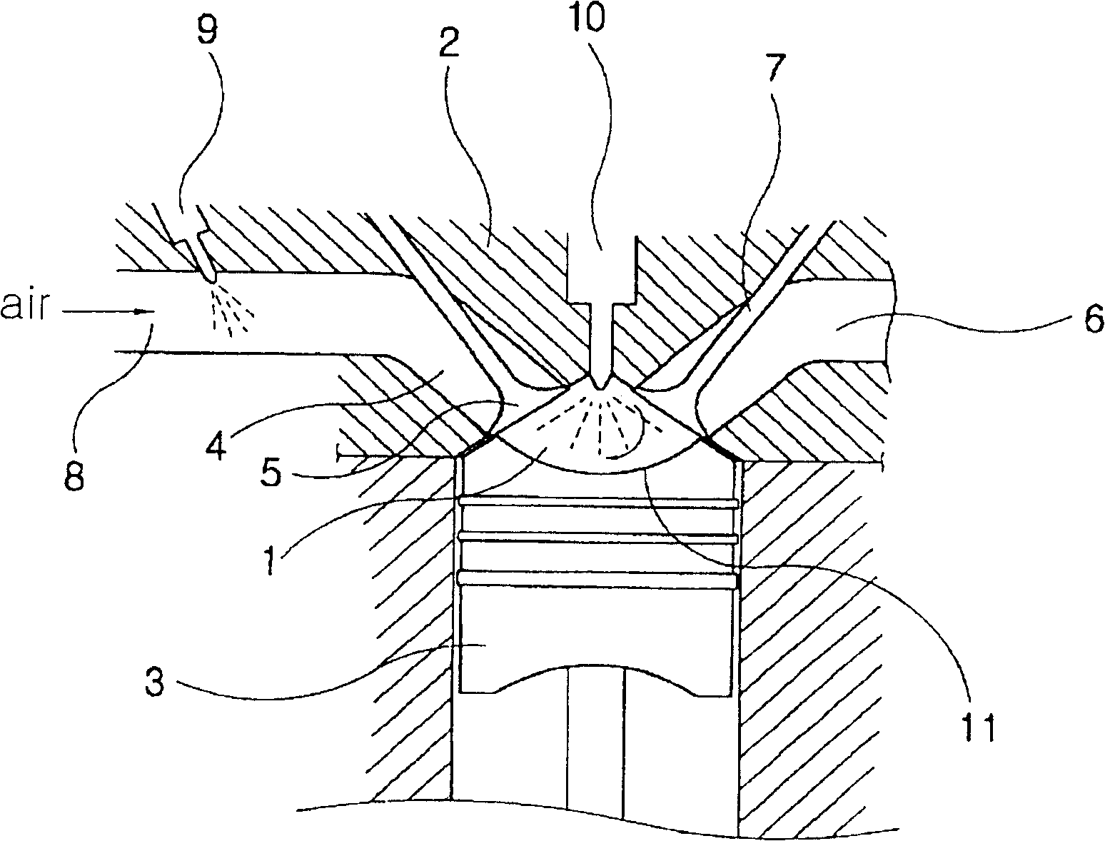 Premixed charge compression ignition engine and reciprocating generator having the same