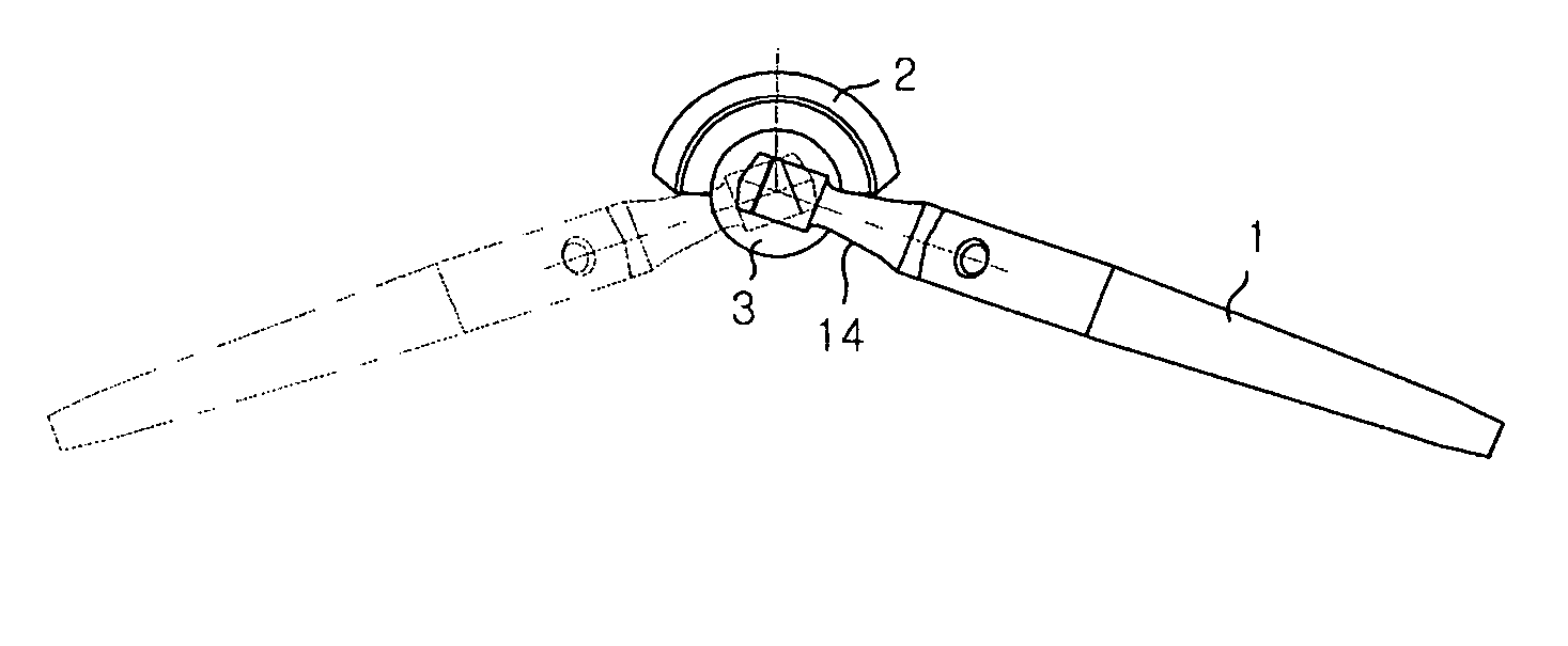 Femoral stem for artificial coxal articulation and method for processing neck portion thereof
