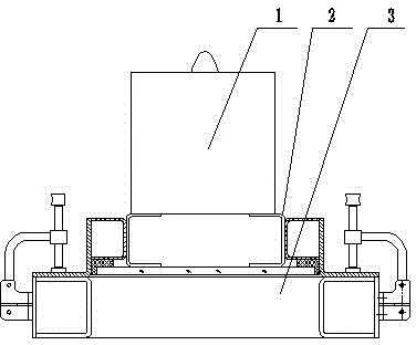 Device and method for testing bonding strength of front window glass of internal combustion locomotive cab