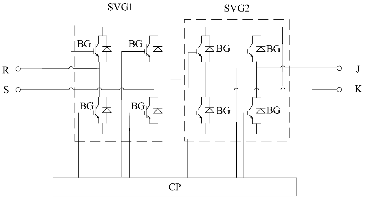 Power supply system for converting single-phase electricity into three-phase electricity
