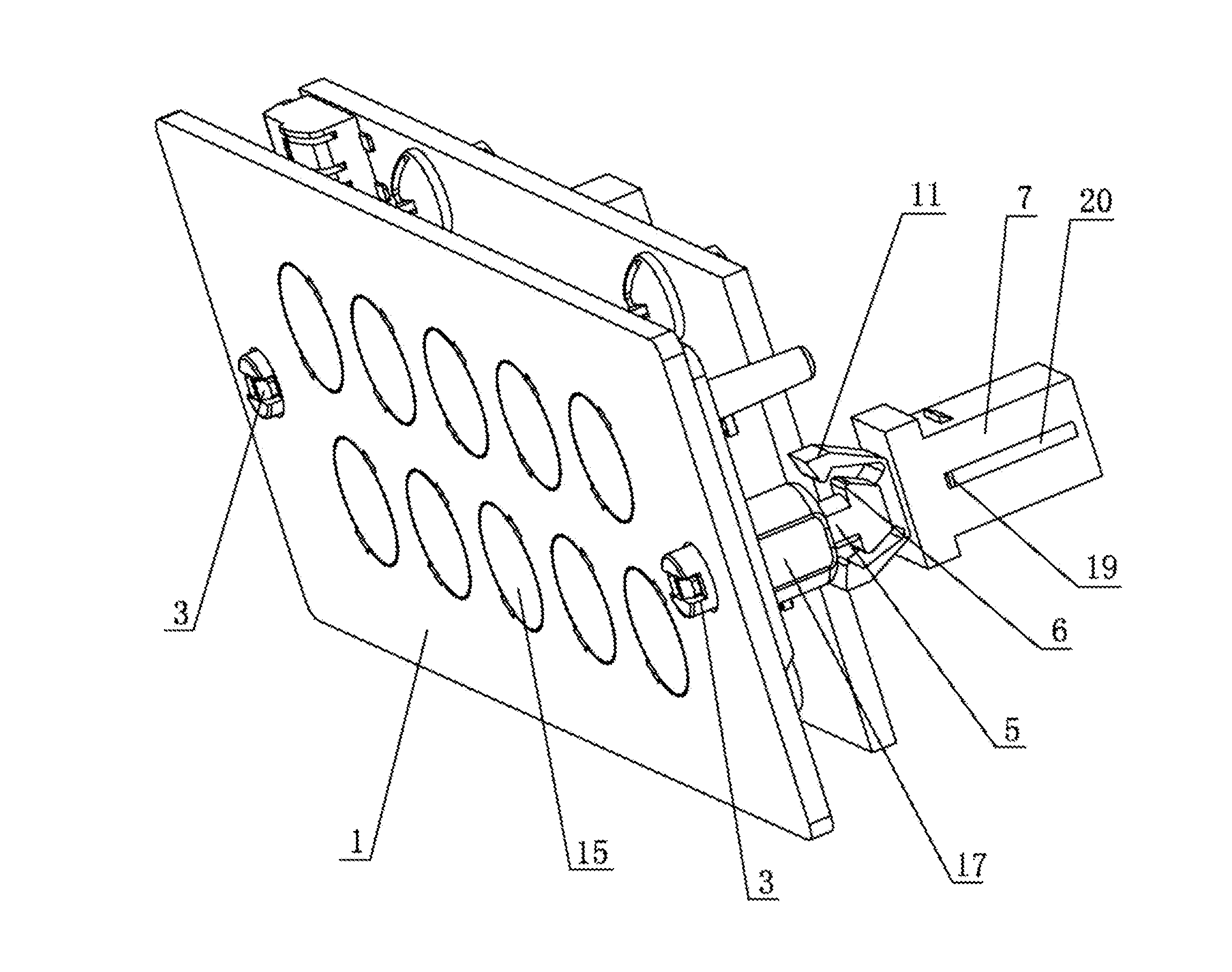 Connecting device for light fixtures