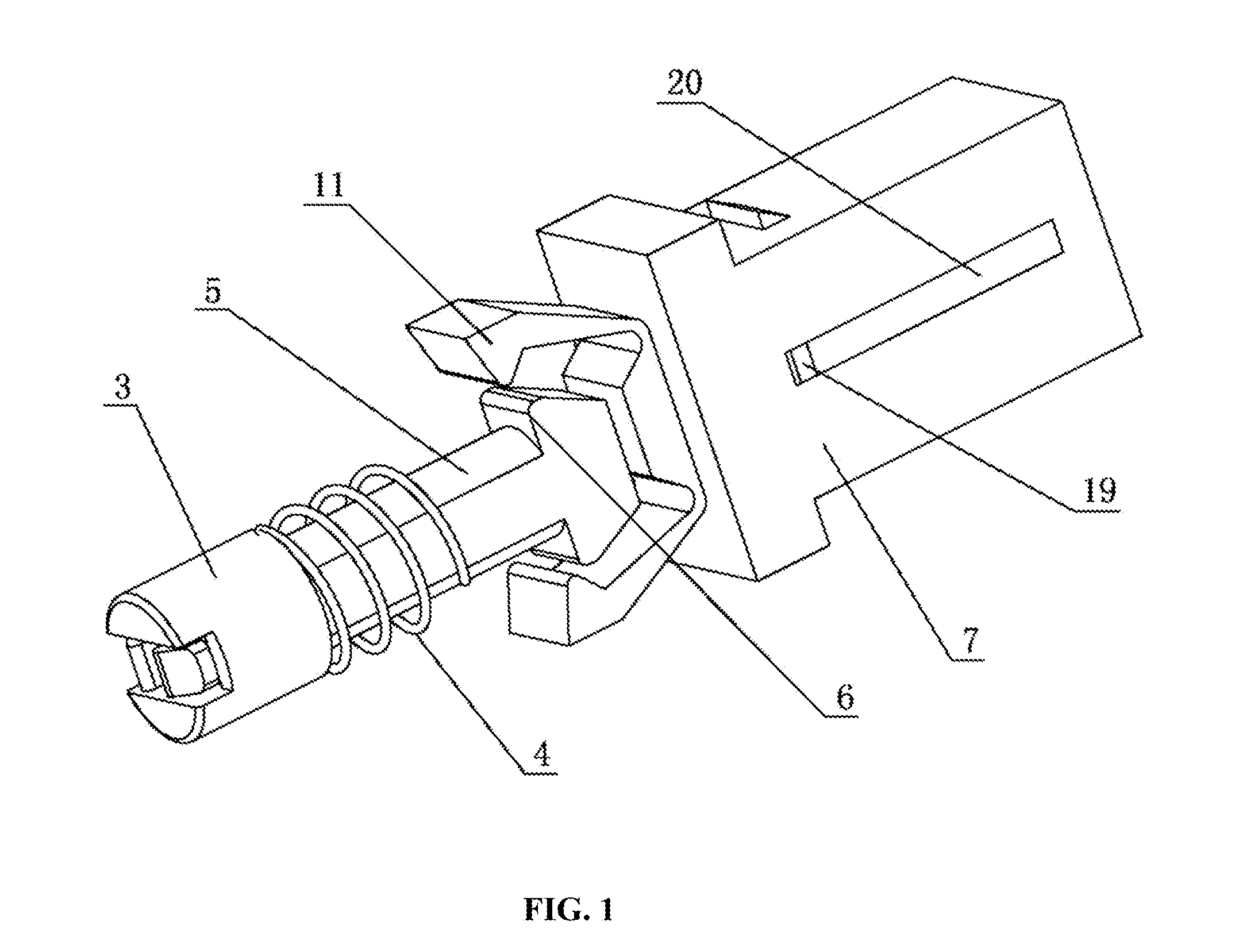 Connecting device for light fixtures