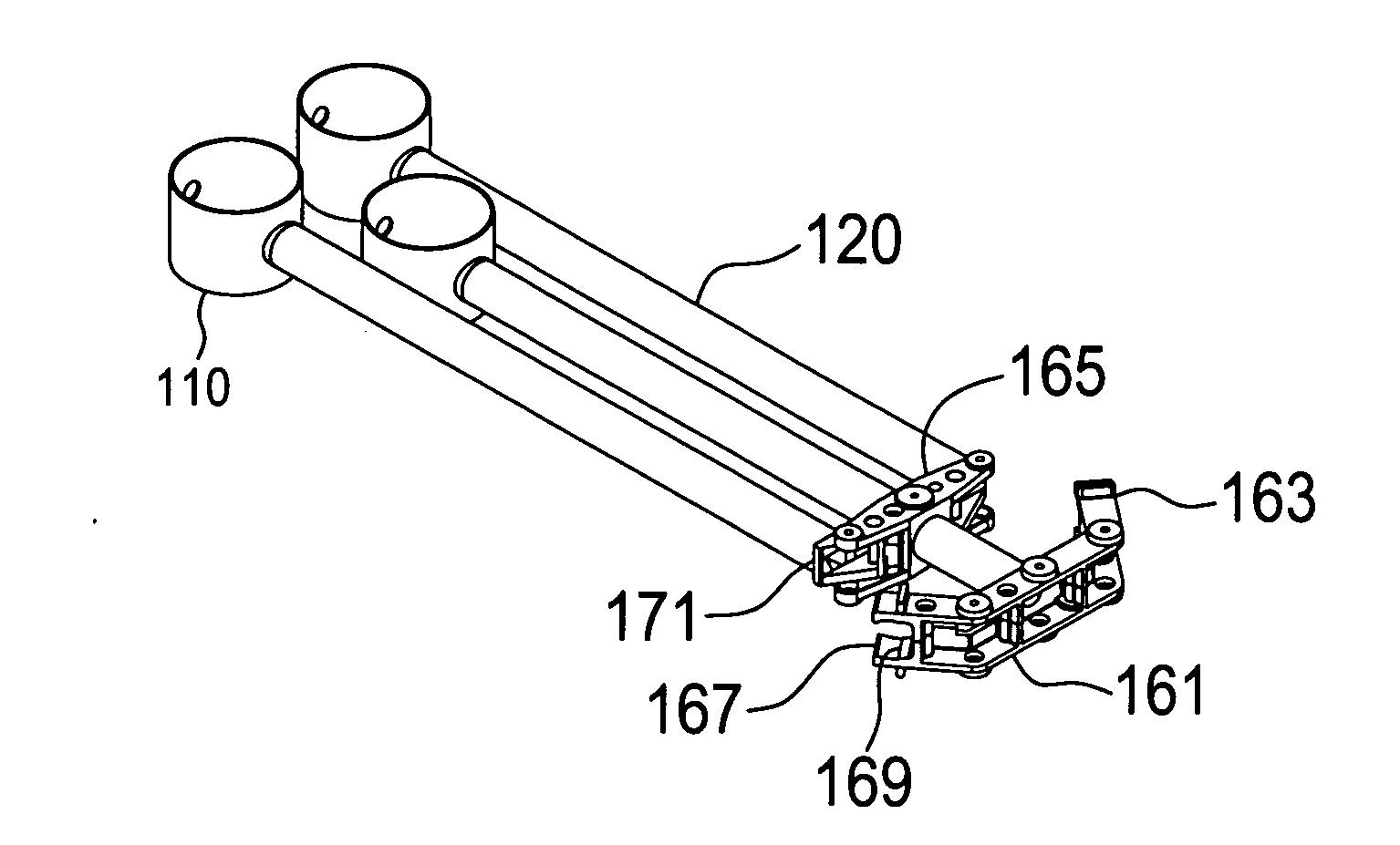 Helicopter with folding rotor arms