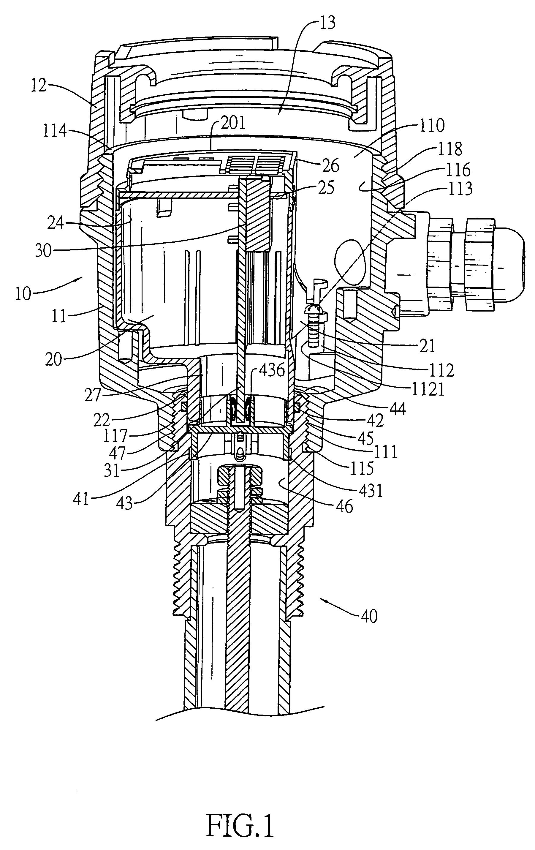 Protecting casing for transducer