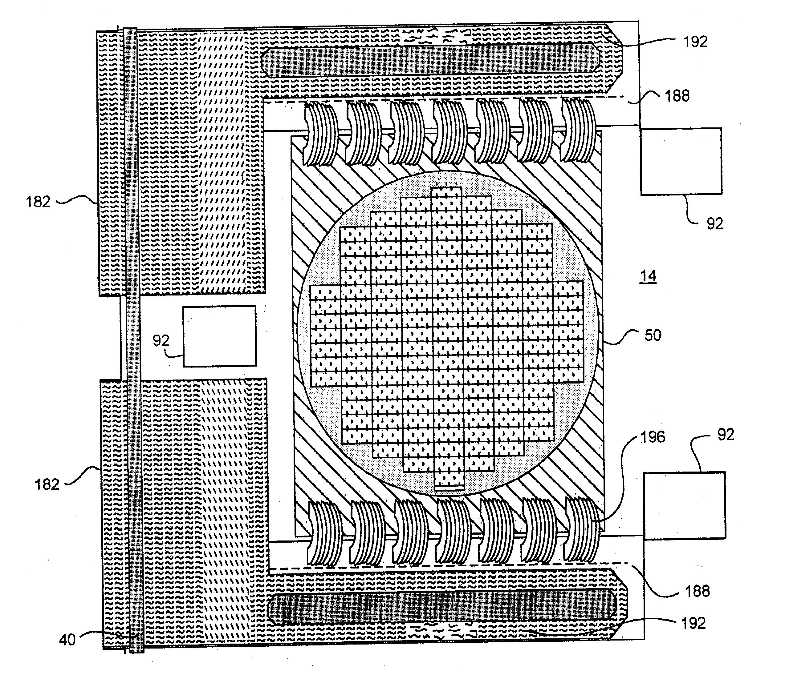 Wafer Burn-In and Test Employing Detachable Cartridge