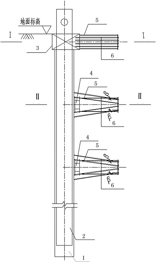 A kind of steel-cement mixing pile inner support structure and support method thereof