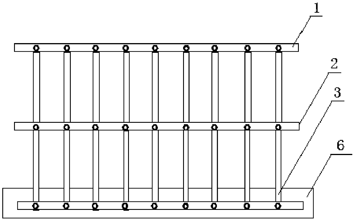 Edge hole finalization type railing and construction method thereof