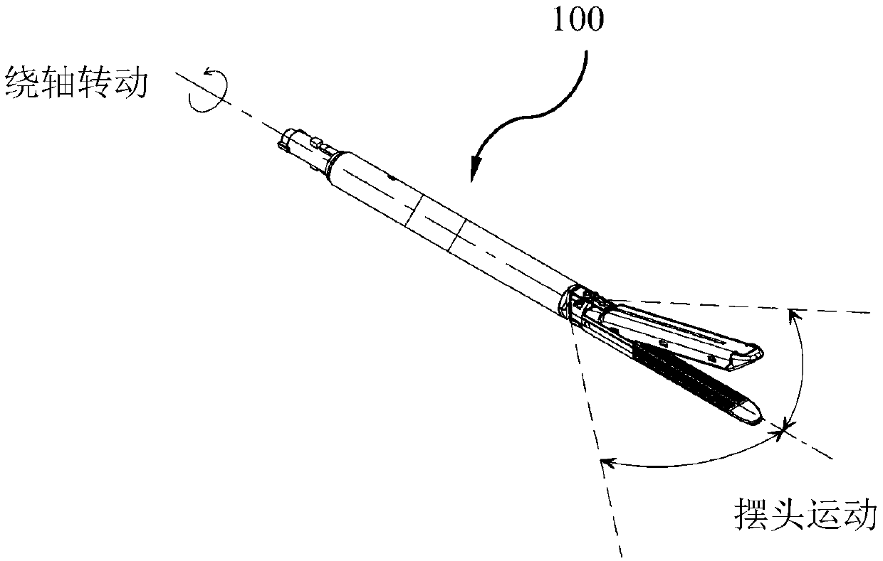 Single-motor electric surgical instrument hand-held assembly and electric surgical instrument