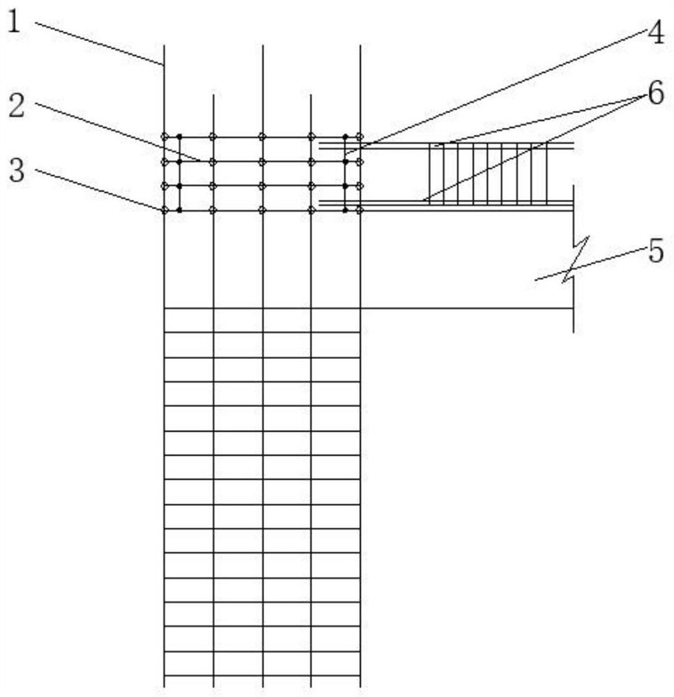 Installation and construction method for reinforcing steel bars in core area of beam-column joint