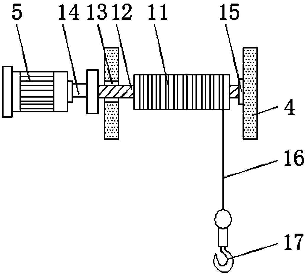 Movable type hoisting device special for water pump