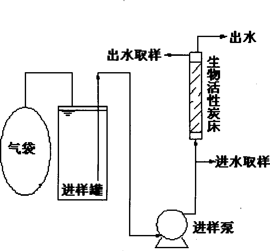 Removal method of trace gasolene ingredient BTEX in ground water with high-efficiency and low consumption