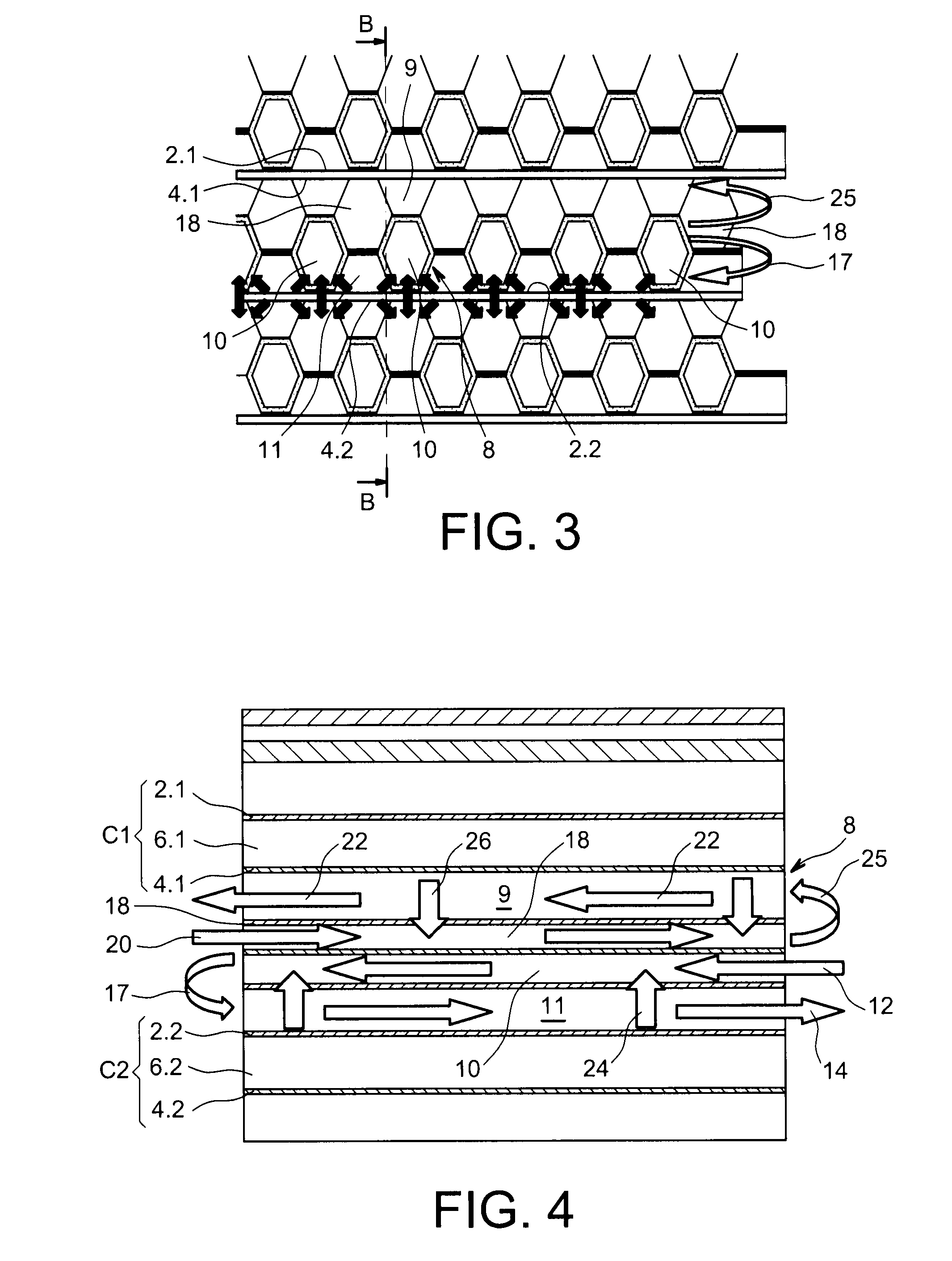 High temperature electrolyser with temperature homogenisation device