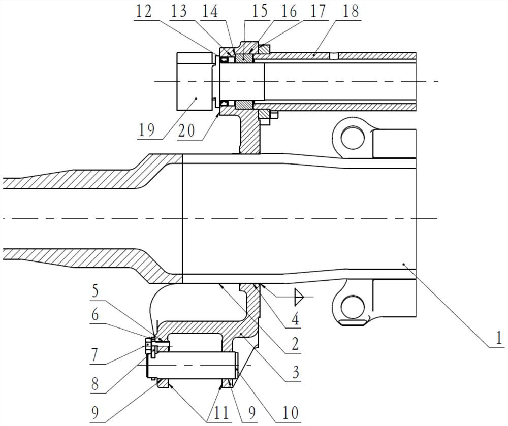 Brake bottom plate integrated axle housing assembly