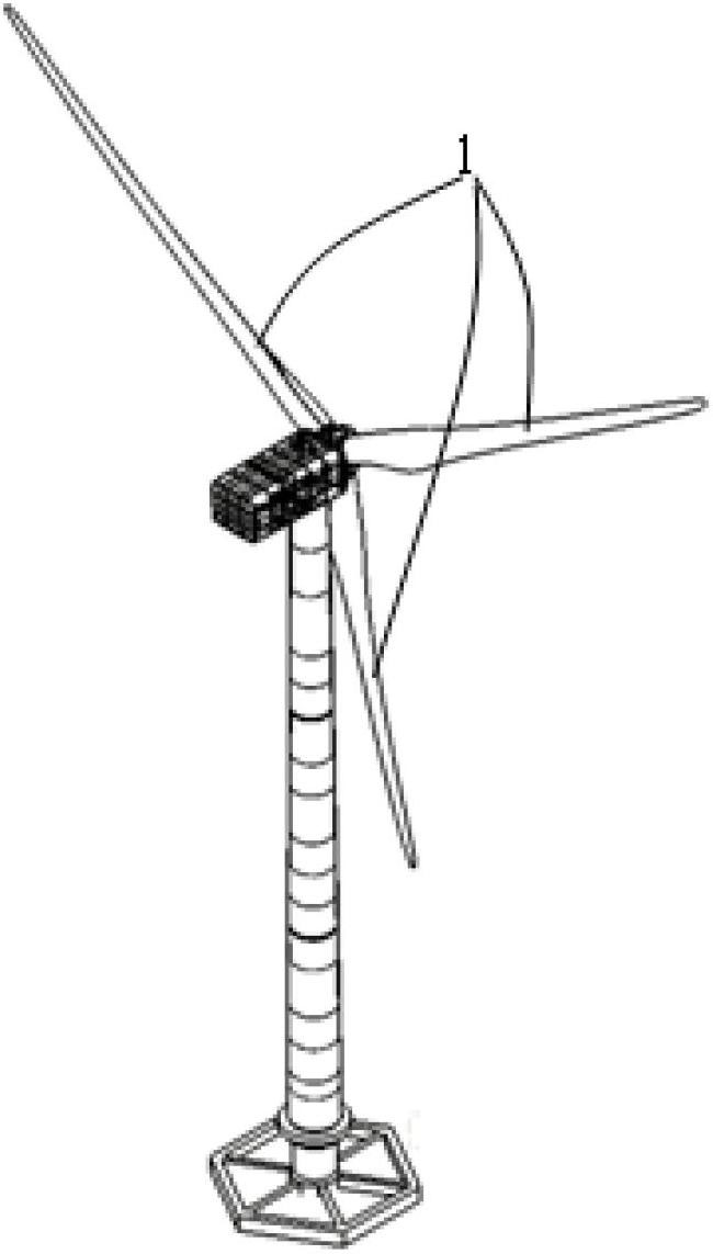 Wind wheel vane anti-lightning device for wind generating set and mounting method thereof