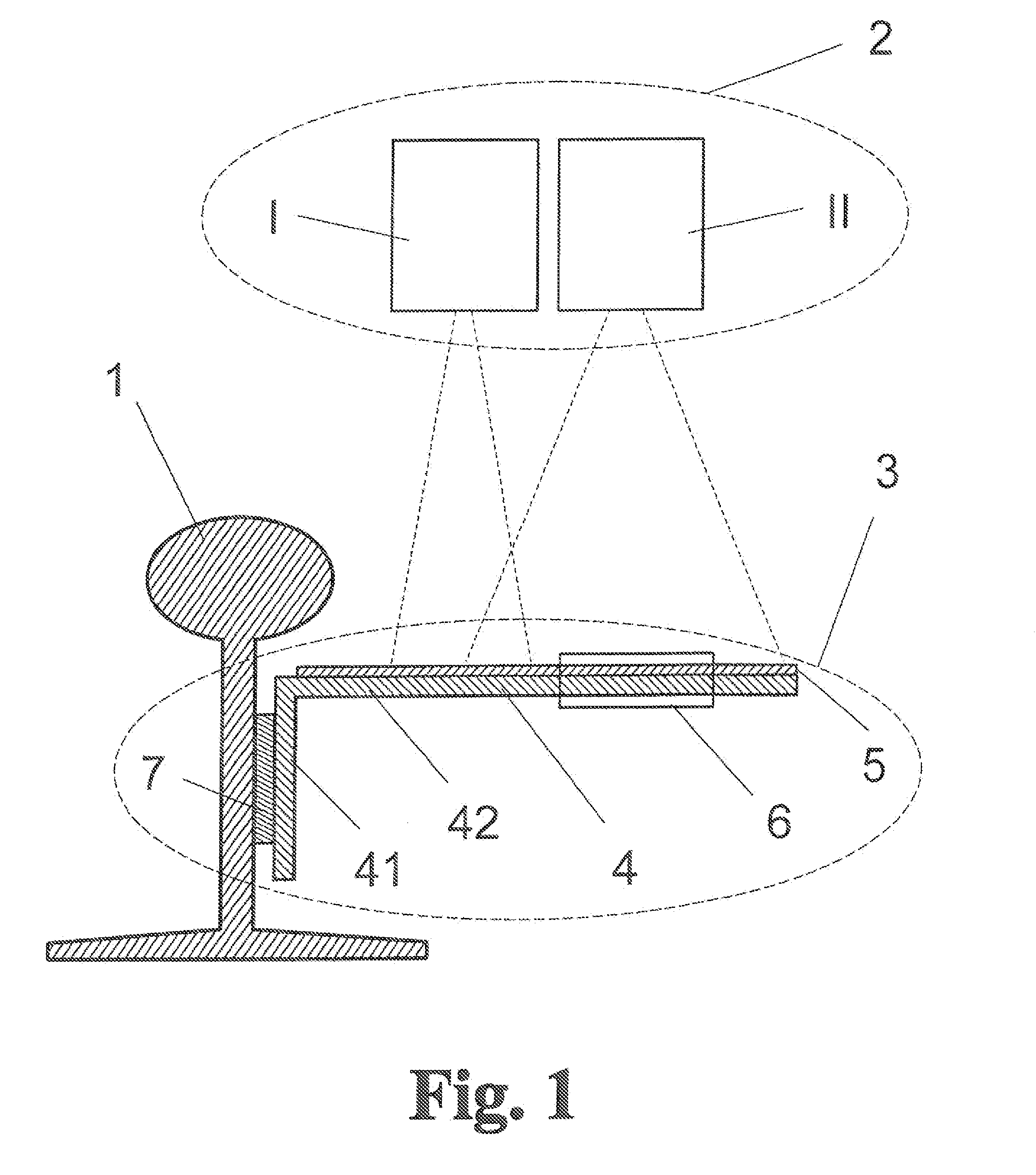 Arrangement for measuring sections of track for the purpose of maintaining railroad tracks