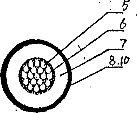 Transformer with split winding made of special cable winding