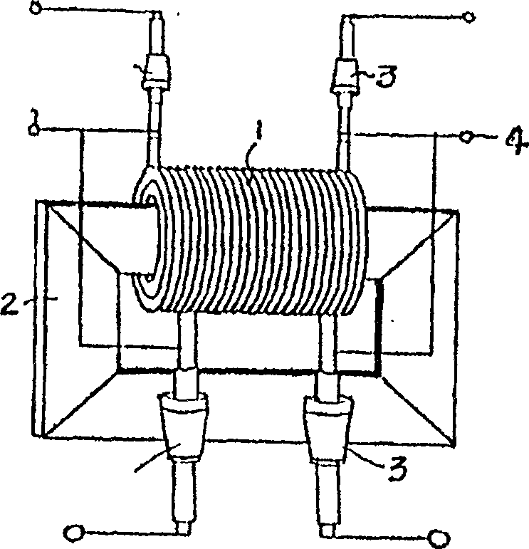 Transformer with split winding made of special cable winding